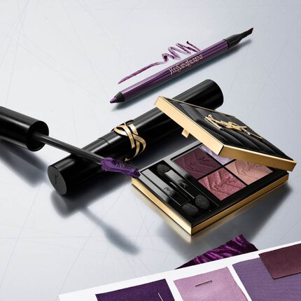 YSL-Augen-Make-up in Lila mit Palette
