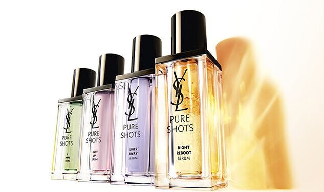 Vier YSL Pure Shots Gesichtsseren.