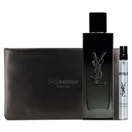 MYSLF Eau de Parfum Festtags-Set mit Parfumflakon, Reisegroße und Couture-Beutel in einer YSL-Box.