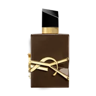 Libre Santal Couture Flakon in glasiertem Braun mit ubergroßer goldener YSL Cassandre.