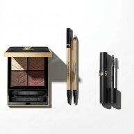 YSL Augen-Make-up-Produkte auf weißem Hintergrund