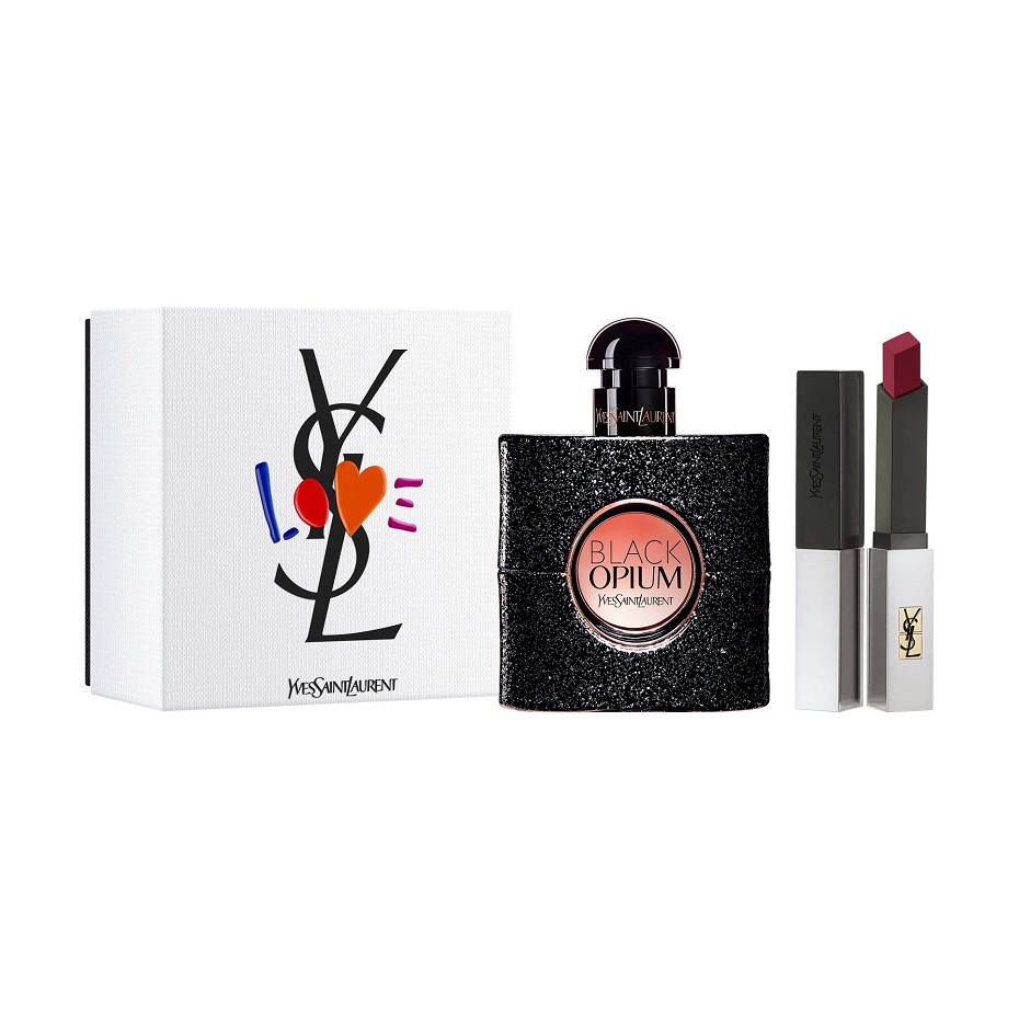 Ysl black opium gift set with lipstick Clearance